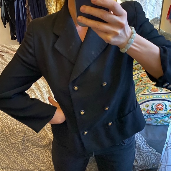 CLOSET CLOSING,ALL BUNDLES NEGOTIABLE! DESIGNER BLAZER SUIT COAT LOUIS FERAUD - Picture 6 of 11